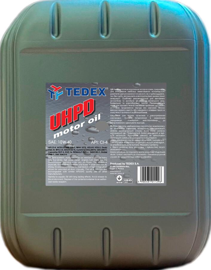 Моторна олива Tedex UHPD CI-4 SAE:10W-40